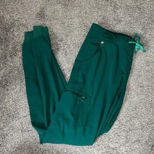 Figs Hunter green Zamora joggers